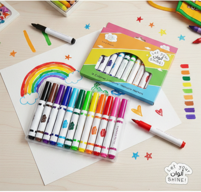 SHINE 12 Washable Markers