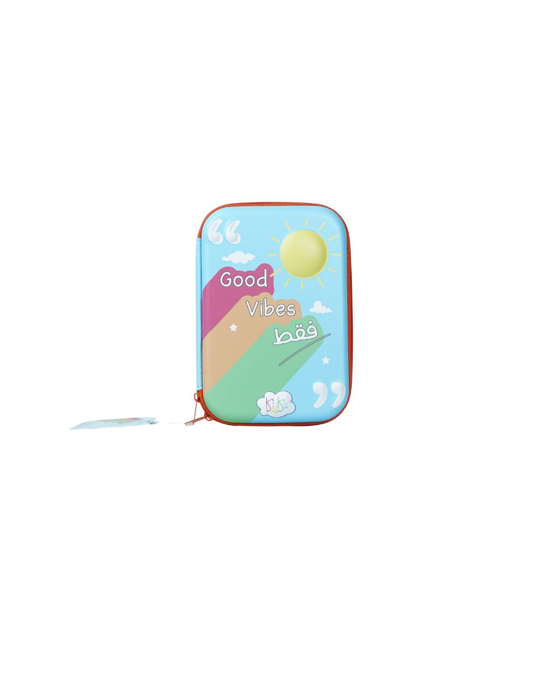 Good Vibes FAQAT! Large Puffy Pencil Case