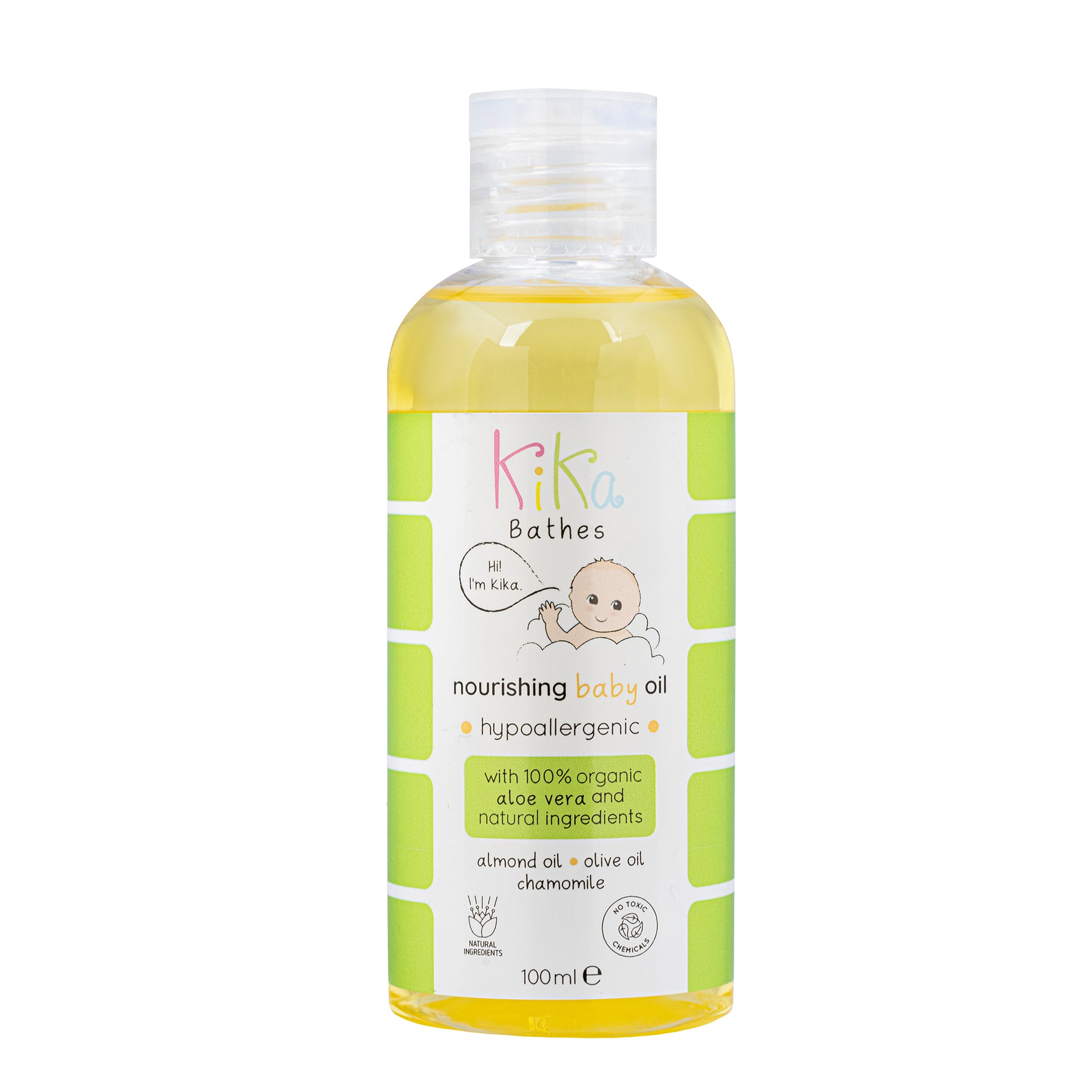 Nourishing Baby Oil – Multi-Purpose Skin Soother with Almond Oil, Olive Oil & Chamomile (100ml)