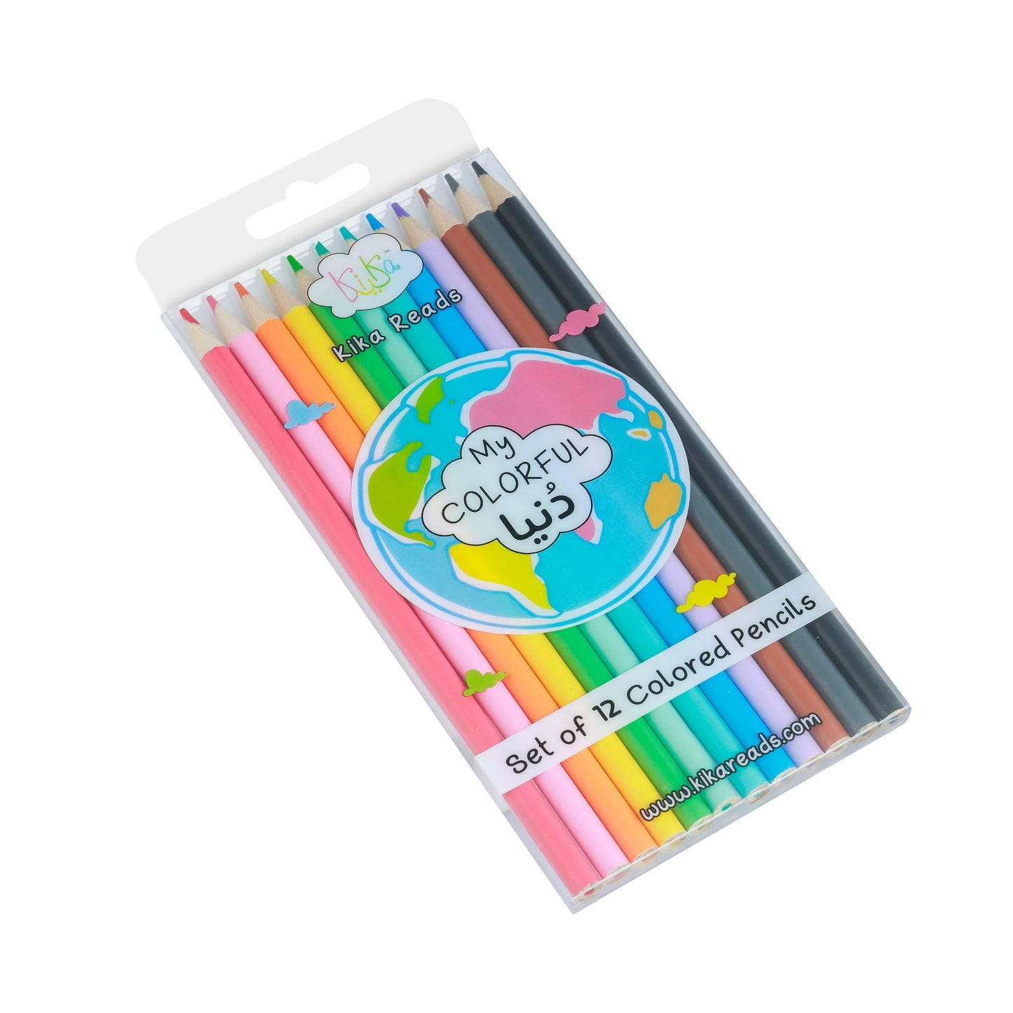 Colorful DUNYA 12 Pencils