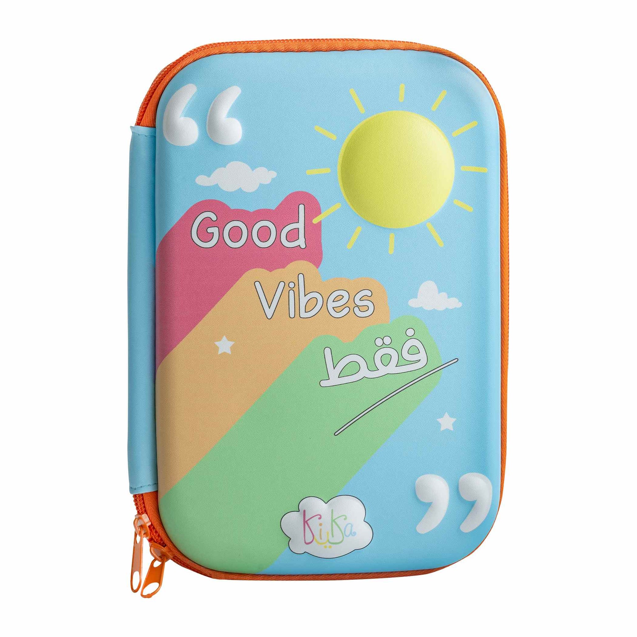 Good Vibes FAQAT! Large Puffy Pencil Case