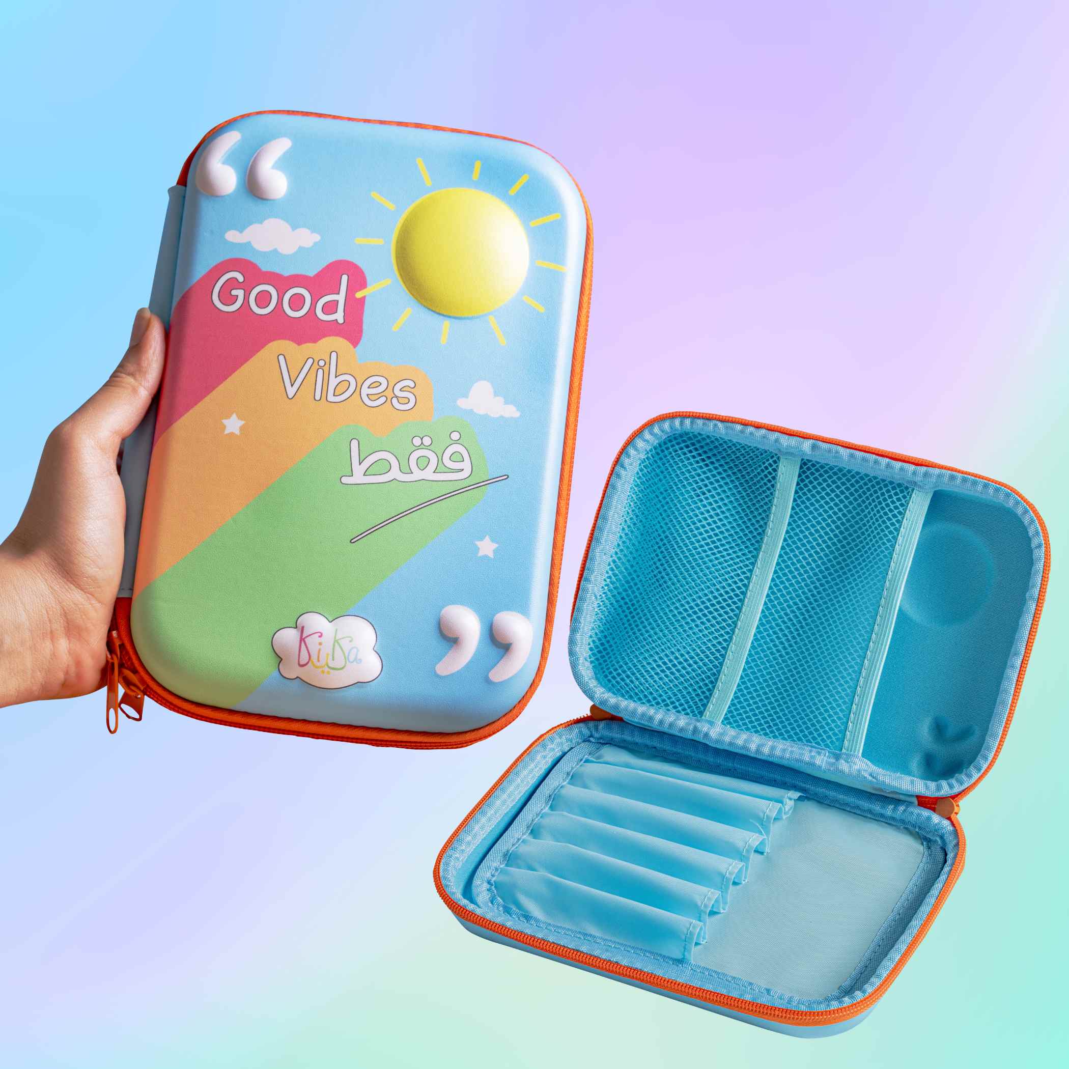 Large Puffy Pencil Case