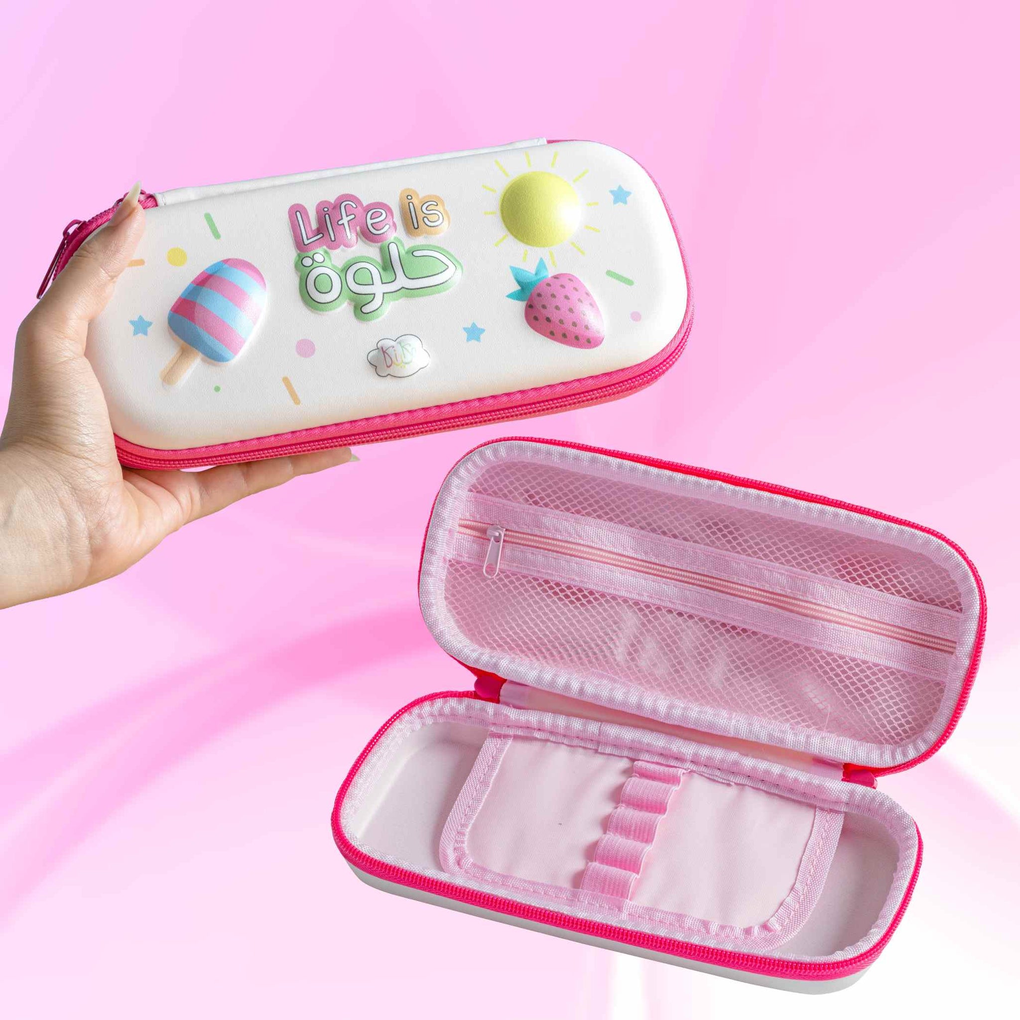 Life is HELWA! Puffy Pencil Case