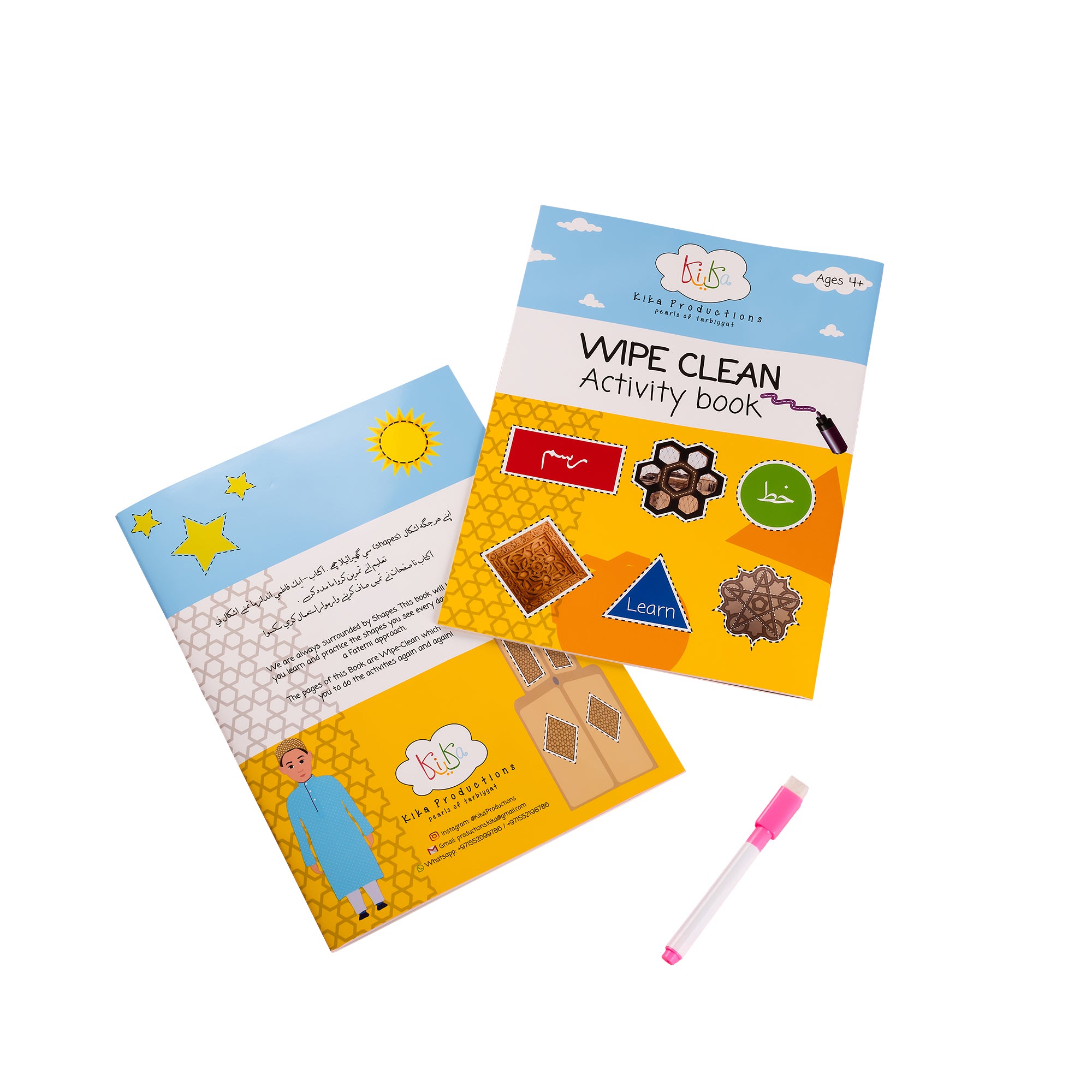 Shapes – The Fatemi Way: Wipe-Clean Activity Book